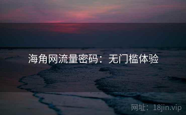 海角网流量密码：无门槛体验